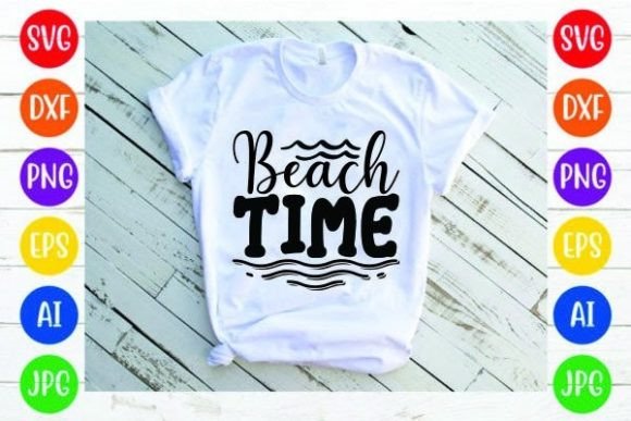 Beach Time Design: A Review for Graphics and Print Templates