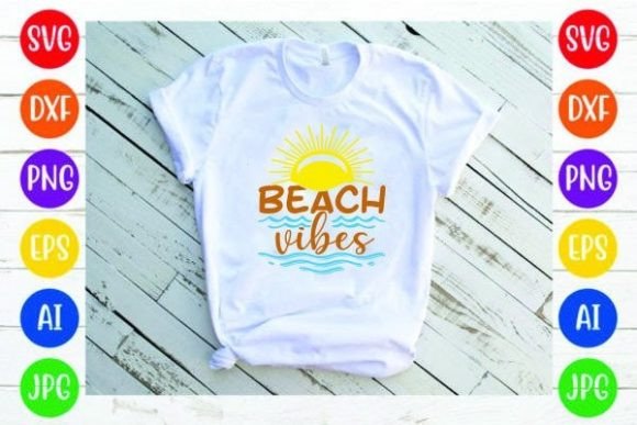 Beach Vibes Design: A Review for Graphics and Print Templates
