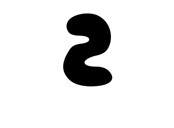 Casual Bubble Mono Letter 2 Graphics for Crafts