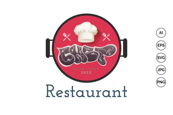 Chef Restaurant Logo Template Design: Premium Graphics for Logos