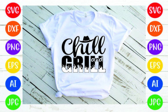 Chill Grill Graphics for Print Templates and Branding