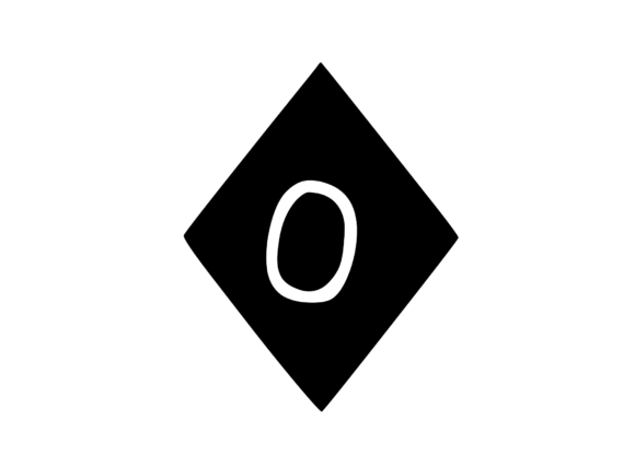 Diamond Shape with Playful Mono 0: A Smart Graphics and Crafts Asset