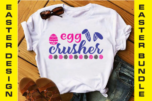 Egg Crusher Graphics for Print Templates and Branding