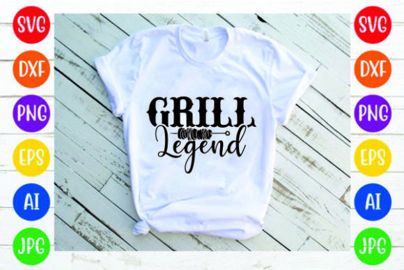 Grill Legend Svg Design for Graphics and Print Templates