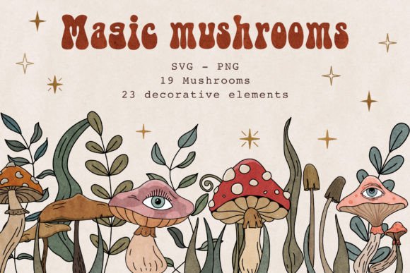 Retro Magic Mushrooms: A Graphics and Crafts Review
