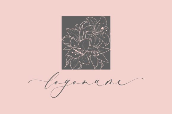 Rose Flower Hand Drawn Design: Graphics and Logos for Editorial