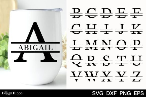 Split Letters SVG Monogram Alphabet Review