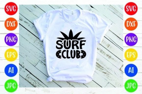Surf Club Design Review for Graphics and Print Templates
